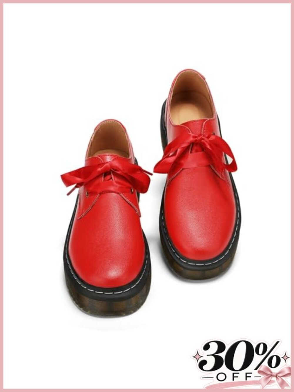 Lace-Up Platform Chunky Loafers Lug Sole Oxford Dress Shoes